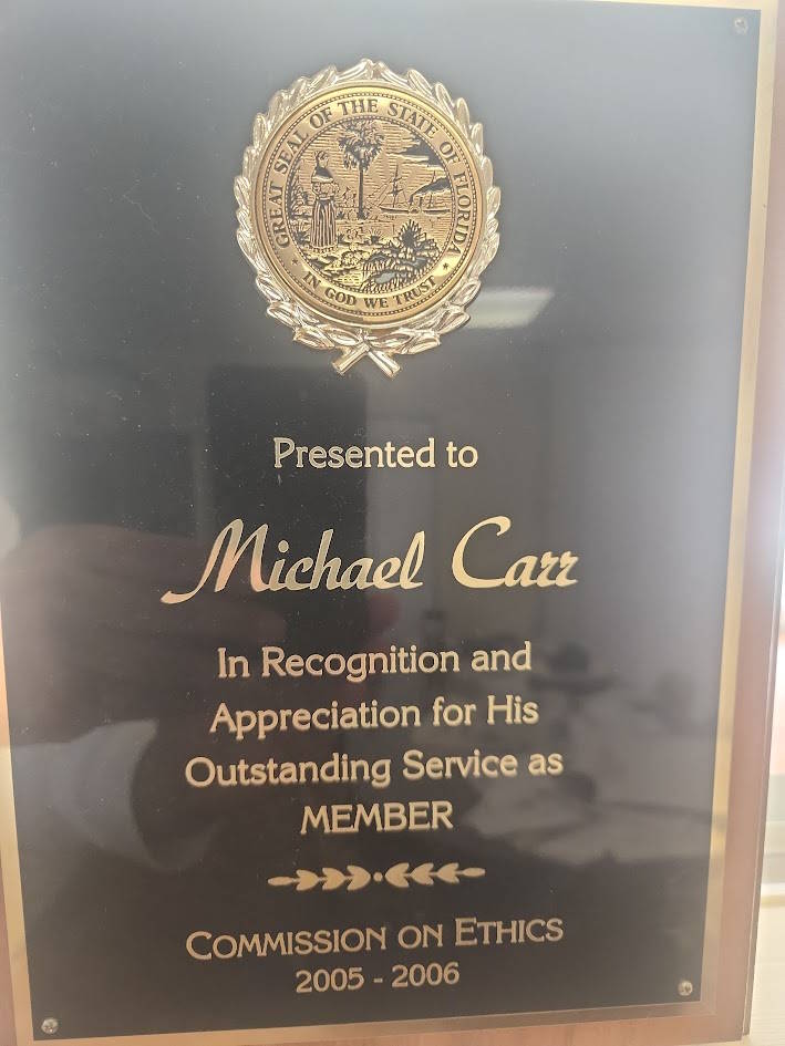 Criminal Law Attorney Mike Carr, former Collier County Judge